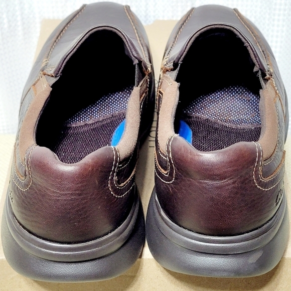 Clarks Bradley Brown Leather Slip-On Men's (10.5 Wide) - Picture 6 of 15